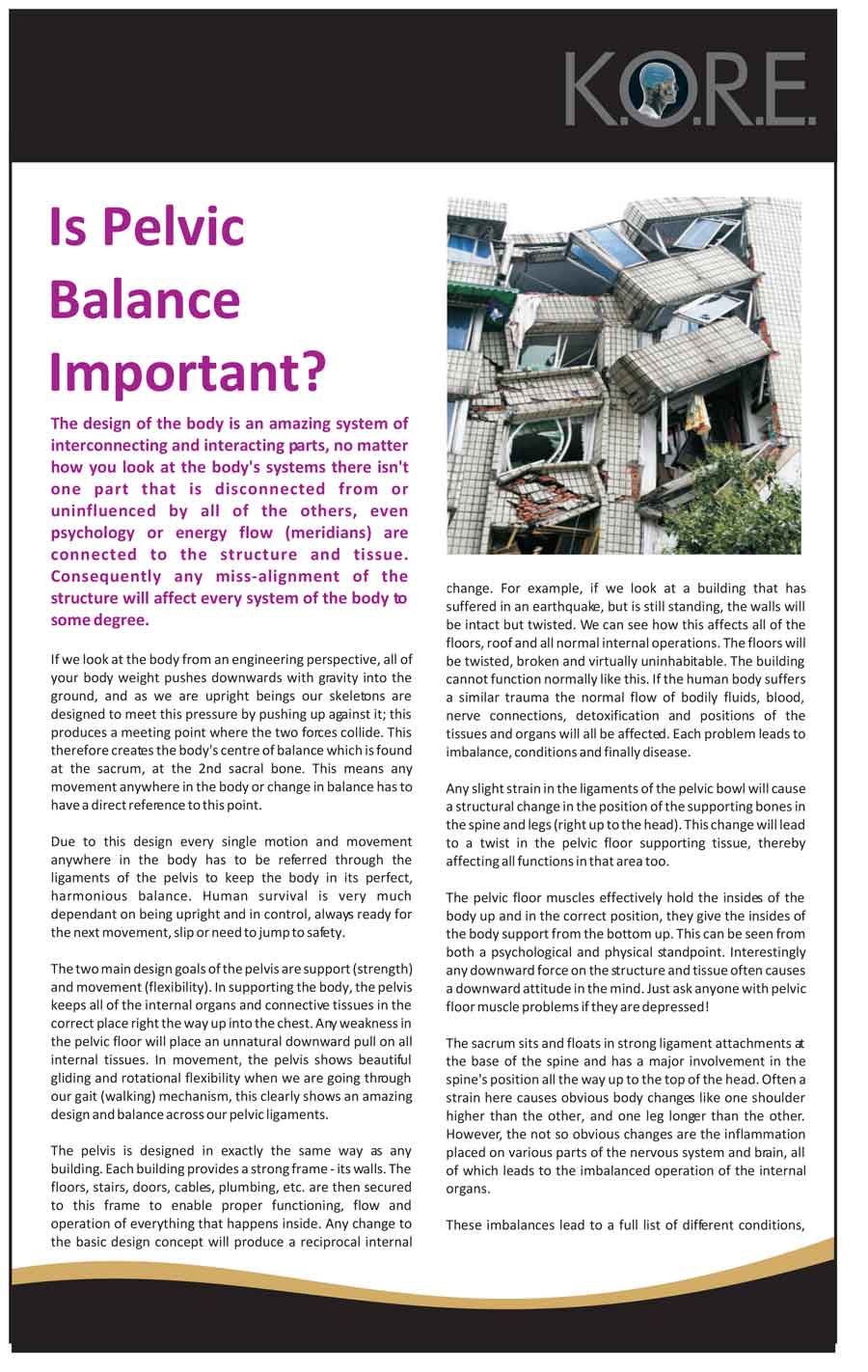 Is Pelvic Balance Important article